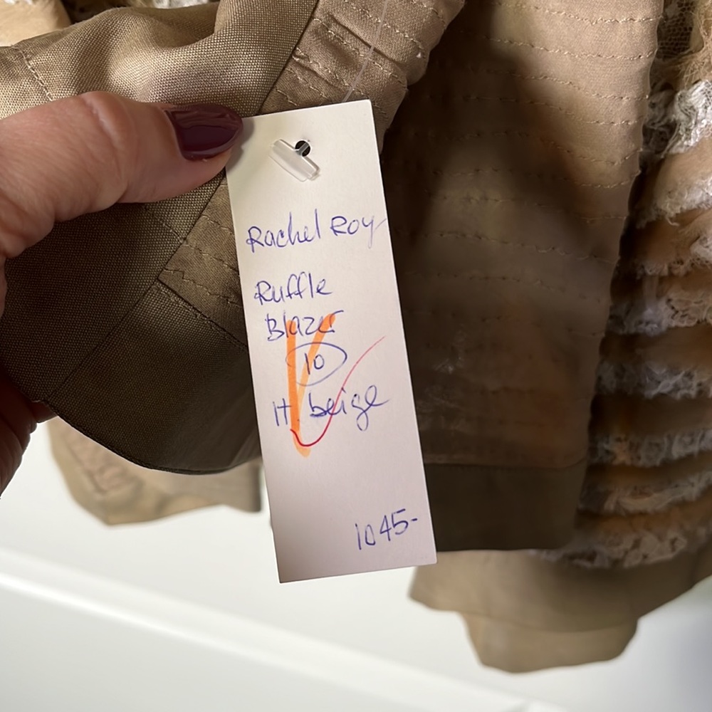 NWT Rachel Roy Ruffle Blazer - Picture 5 of 8